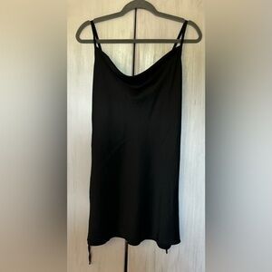 Black Slip Dress Size Small Adjustable Straps EUC 100% Polyester